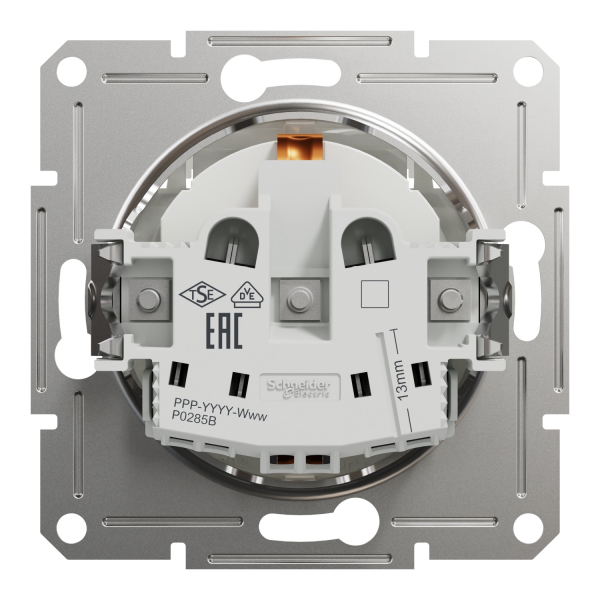 Schneider Asfora - Schutzkontakt Steckdose mit Deckel